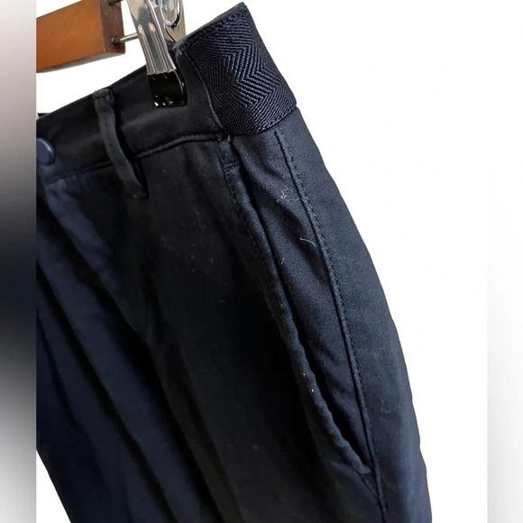 Zara • Navy Chino Textured Waistband Pants - Picture 5 of 7